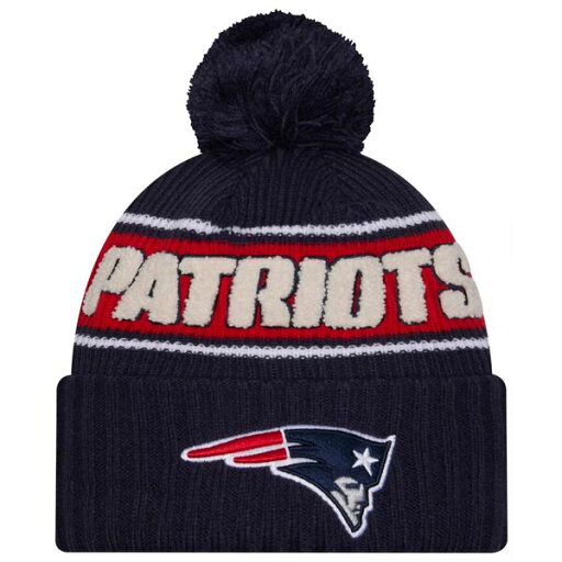 ニューエラ メンズ 帽子 アクセサリー New Era Men's New England Patriots Sideline Sport Team Color Knit Beanie - ニューエラ メンズ 帽子 アクセサリー New Era Men's New England Patriots Sideline Sport Team Color Knit Beanie -