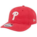 ニューエラ メンズ 帽子 アクセサリー New Era Adult Philadelphia Phillies Red Canvas Felt Low Prof...