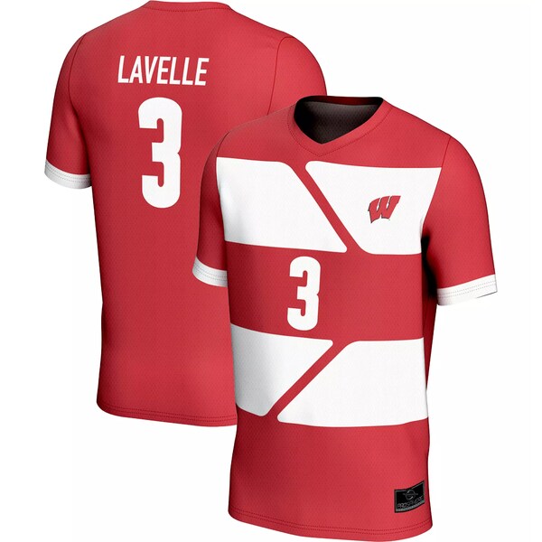 プロスフィア レディース パーカー・スウェットシャツ アウター Prosphere Adult Wisconsin Badgers #3 Red Rose Lavelle Full Sublimated Throwback Replica Soccer Jersey -