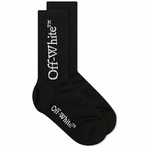 ItzCg fB[X C A_[EFA Off-White Mid Bookish Calf Socks Black