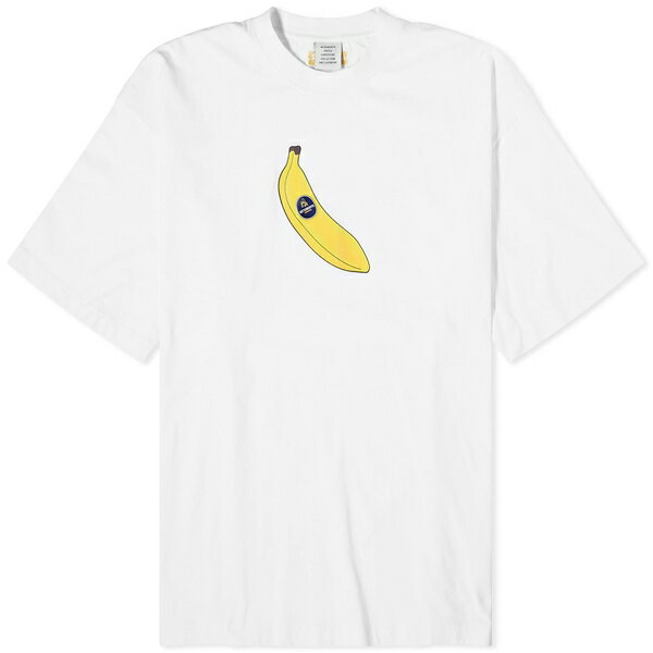 ヴェトモン メンズ Tシャツ トップス VETEMENTS Banana T-Shirt White