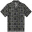 ߥ   ȥåץ AMIRI Charm Check Silk Vacation Shirt Black