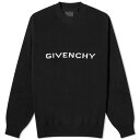 ジバンシィ ジバンシー メンズ ニット&セーター アウター Givenchy Archetype Logo Knit Jumper Black