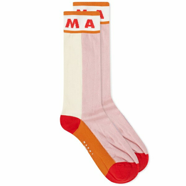 }j fB[X C A_[EFA Marni Logo Socks White