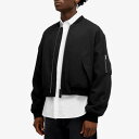 ジル・サンダー メンズ ジャケット＆ブルゾン アウター Jil Sander Zip Through Bomber Jacket Black