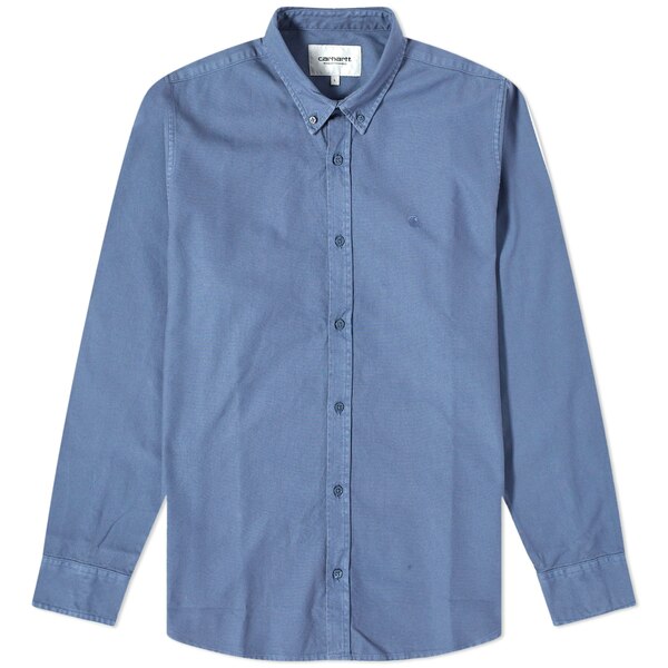 J[n[g Y Vc gbvX Carhartt WIP Bolton Shirt Blue