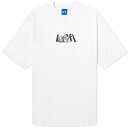 ローファイ メンズ Tシャツ トップス Lo-Fi Stone Logo T-Shirt White