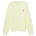 ]Lcl fB[X p[J[EXEFbgVc AE^[ Maison Kitsune Fox Head Patch Regular Sweatshirt Yellow