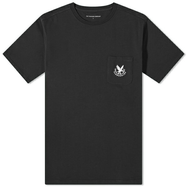 ݥåץȥ졼ǥ󥰥ѥˡ  T ȥåץ Pop Trading Company x Gleneagles by END. Logo Pocket T-Shirt Black