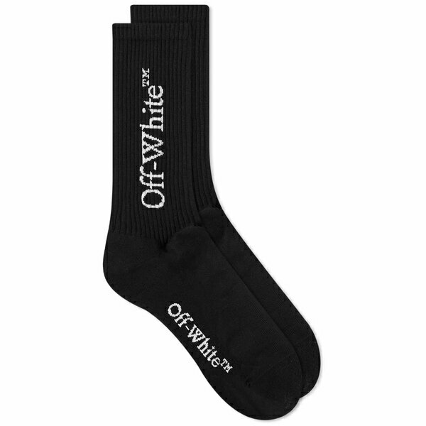 ItzCg Y C A_[EFA Off-White Bookish Socks Black