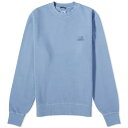 シーピーカンパニー メンズ パーカー・スウェットシャツ アウター C.P. Company Diagonal Fleece Crew Sweat Blue