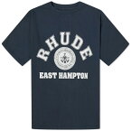 ルード メンズ Tシャツ トップス Rhude Hampton Catamaran T-Shirt Black