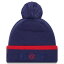 ˥塼  ˹ ꡼ Chicago Fire New Era Wordmark Kick Off Cuffed Knit Hat with Pom Navy