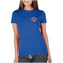 コンセプトスポーツ レディース Tシャツ トップス New York Knicks Concepts Sport Women's Marathon Knit TShirt Blue