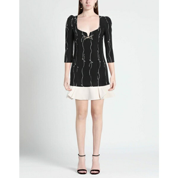 【送料無料】 エリザベスフランキ レディース ワンピース トップス Mini dresses Black