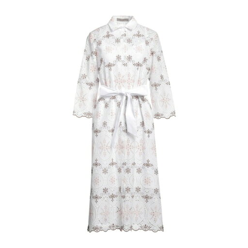 【送料無料】 ディー・エクステリア レディース ワンピース トップス Midi dresses White 【送料無料】 ディー・エクステリア レディース ワンピース トップス Midi dresses White