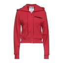 【送料無料】 モスキーノ レディース パーカー・スウェットシャツ アウター Sweatshirts Red