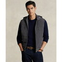 ラルフローレン ラルフローレン メンズ パーカー・スウェットシャツ アウター Men's Hybrid Hooded Full-Zip Vest Stadium Grey Heather