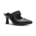 クラークス クラークス レディース パンプス シューズ Women's Kataleyna Dusk Slip-On Pointed-Toe Pumps Black Leather