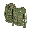 ニューエラ レディース パーカー・スウェットシャツ アウター Women's Camo Indianapolis Colts Raglan Full-Zip Hoodie Camo