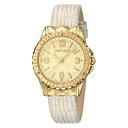 ロベルトカヴァリ レディース 腕時計 アクセサリー By Franck Muller Women's Swiss Quartz Beige Leather Strap Watch, 34mm Beige