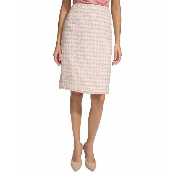 カルバンクライン レディース スカート ボトムス Women s Tweed Pencil Skirt Pristine Multi