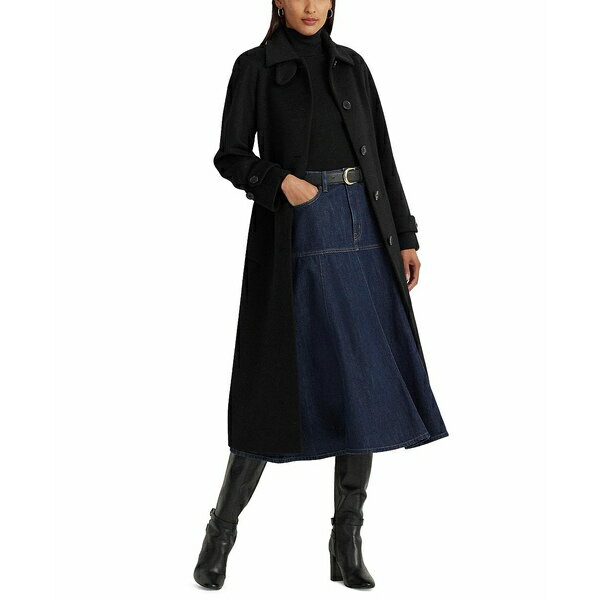 ラルフ ローレン ブルゾン レディース ラルフローレン レディース ジャケット＆ブルゾン アウター Women's Wool Blend Maxi Belted Wrap Coat Black