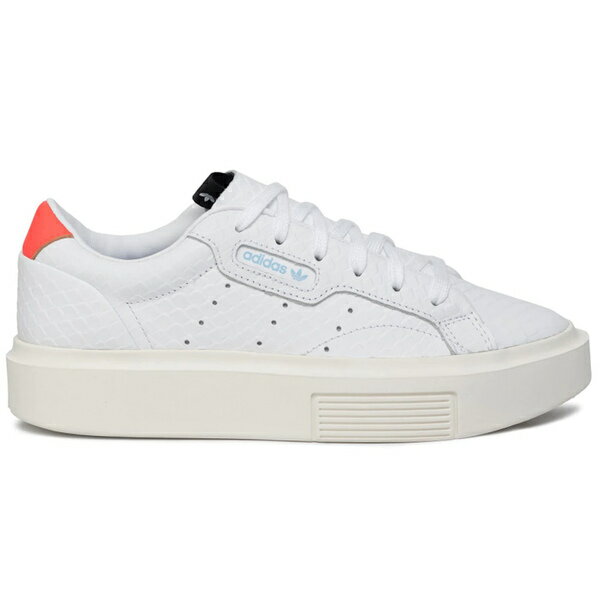 adidas ǥ ǥ ˡ adidas Sleek Super  US_W_7.5W White Croc Solar Red (Women's)