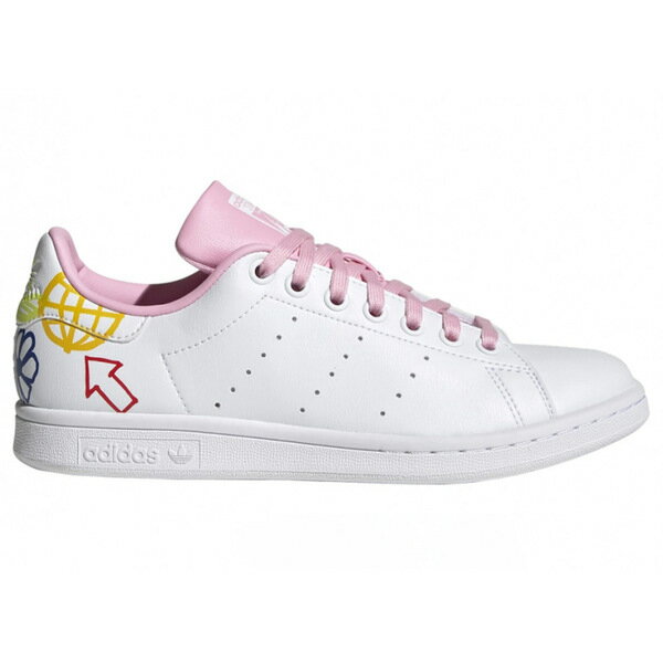 adidas アディダス レディース スニーカー 【adidas Stan Smith】 サイズ US_W_5W Doodle White Pink (Women's)