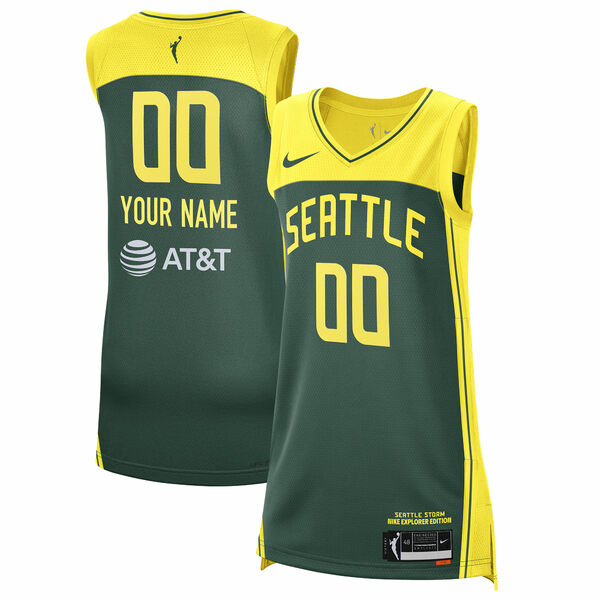 ʥ  ˥ե ȥåץ Seattle Storm Nike Unisex 2021 Explorer Edition Victory Custom Jersey Green
