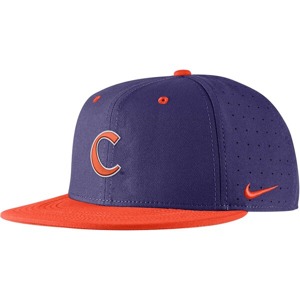 楽天astyナイキ メンズ 帽子 アクセサリー Clemson Tigers Nike Aero True Baseball Performance Fitted Hat Purple