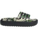 adidas アディダス レディース スニーカー 【adidas Adilette Platform Slides Crew Green Core Black ...