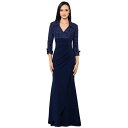 GXP[v fB[X s[X gbvX Women's Collared V-Neck Jacquard Dress Navy