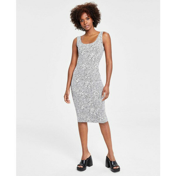 С꡼ ǥ ԡ ȥåץ Women's Printed Scoop-Neck Sleeveless Jersey Dress, Created for Macy's Hannah Chth B