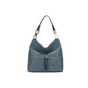 MKFRNV fB[X V_[obO obO Dalila Women's Shoulder Bag, Hobo Handbag Purse by Mia K. Blue