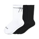 ヒュー レディース 靴下 アンダーウェア Women's 3-Pk. Roll Top Socks Bow Pack