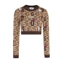 ジーシーディーエス レディース ニット&セーター アウター Gcds X Hello Kitty - Wool-blend Crew-neck Sweater brown