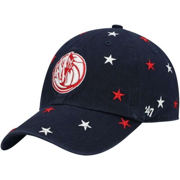 フォーティーセブン レディース 帽子 アクセサリー Dallas Mavericks '47 Confetti Cleanup Adjustable Hat Navy