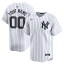 ナイキ メンズ ユニフォーム トップス New York Yankees Nike Home Limited Custom Jersey White