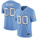 ジョーダン メンズ ユニフォーム トップス North Carolina Tar Heels Jordan Brand PickAPlayer NIL Replica Football Jersey Carolina Blue