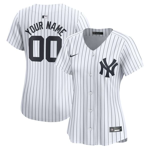 iCL fB[X jtH[ gbvX New York Yankees Nike Women's Home Limited Custom Jersey White