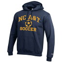 チャンピオン メンズ パーカー スウェットシャツ アウター North Carolina A T Aggies Champion Soccer Icon Powerblend Pullover Hoodie Navy