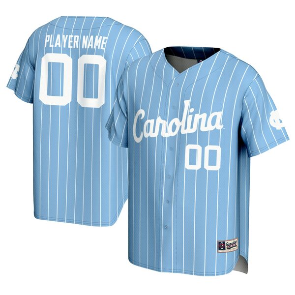 ゲームデイグレーツ メンズ ユニフォーム トップス North Carolina Tar Heels GameDay Greats NIL PickAPlayer Lightweight Baseball Jersey Carolina Blue