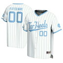 ゲームデイグレーツ メンズ ユニフォーム トップス North Carolina Tar Heels GameDay Greats NIL PickAPlayer Lightweight Baseball Jersey White