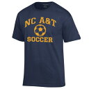 チャンピオン メンズ Tシャツ トップス North Carolina A T Aggies Champion Soccer Icon TShirt Navy