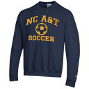 チャンピオン メンズ パーカー スウェットシャツ アウター North Carolina A T Aggies Champion Soccer Icon Powerblend Pullover Sweatshirt Navy