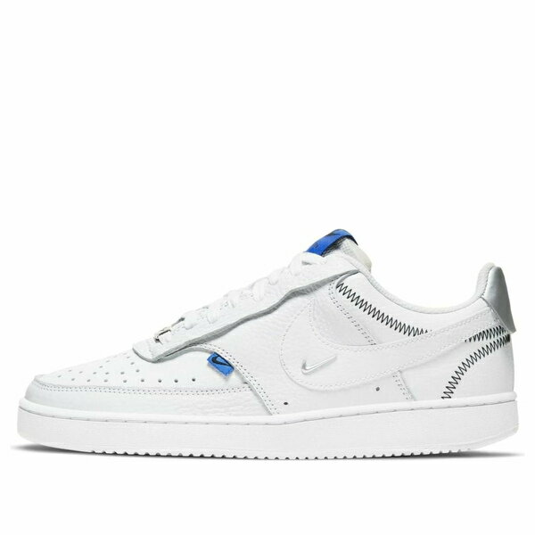 楽天astyNike ナイキ レディース スニーカー 【（WMNS） Nike Court Vision Low SE 'White Metallic Silver' DD1648-100】 サイズ US_9.5（26.5cm）