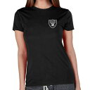 コンセプトスポーツ レディース Tシャツ トップス Las Vegas Raiders Concepts Sport Women's Marathon Knit Lounge TShirt Black