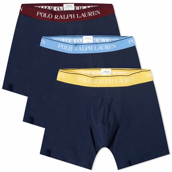 ラルフローレン メンズ カジュアルパンツ ボトムス Polo Ralph Lauren Boxer Brief - 3 Pack Blue