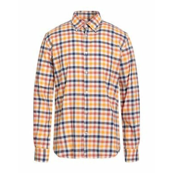 【送料無料】 ブルックスフィールド メンズ シャツ トップス Shirts Orange